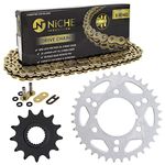 NICHE Drive Sprocket Chain Combo for Polaris Scrambler 500 Trail Blazer 400 Front 13 Rear 36 Tooth 520 X-Ring 76 Links