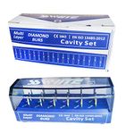 SS WHITE - Dental Cavity Access Set of 18 Pieces, Diamond Burs set, Autoclavable