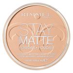 Rimmel Stay Matte Pressed Powder, Silky Beige, 0.49 Fluid Ounce