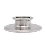 QMINOX 3 Inch × 1.5 Inch Sanitary Fitting End Cap Reducer Stainless Steel 304 Sanitary Concentric Reducer Tri Clamp Clover