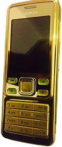 Nokia Téléphone portable 6300 monobloc Appareil photo 2 mégapixels / Bluetooth / MP3 / radio FM / slot Micro SD - d'or