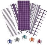 Trade Fountain Kitchen Towels - Pack of 5 Dish Towels for Kitchen Accessories - 19 x 27 INCHES Extra Large Highly Absorbent Dish Cloth - Reusable Hand Towels - 100% Pure Cotton Fabric