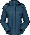 CAMELSPORTS Women's Waterproof Snow Ski Jakcet Fleece Warm Winter Coat Hooded Windproof Insulated Snowboarding Jacket