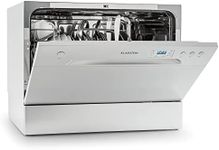 Klarstein Compact Tabletop Dishwasher - 6 Place Setting, 6 Washing Programs, Quiet Operation - Easy To Install for Homes/Office