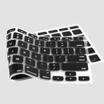 GRIPP Keyboard Cover Silicone Skin with Ultra-Thin and Soft Thinnest! (Only 0.08mm) for MacBook Air 13 inch (M1-2020) (Retina 2020) - Black