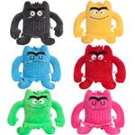 Dlishka Colour Monster Plush, Emotional resources for children, Sad blue and Happy yellow monster plush toys, Ideal for birthday or various festive room decor gifts for 3+ boys, girls/adults.(6PCS)