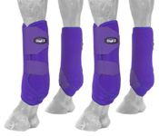 Tough 1 Extreme Vented Sport Boots Set, Purple, Medium