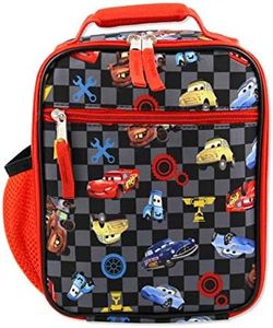 Disney Cars Lighting McQueen Boys Soft Insulated School Lunch Box One Size Black/Red