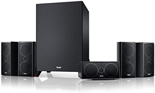 Teufel CONSONO 35 MK3 5.1 Set - Heimkino mit Micro-HiFi-Satelliten, Höhe Sprachverständlichkeit, Starker Subwoofer(optional kabellos) - Schwarz
