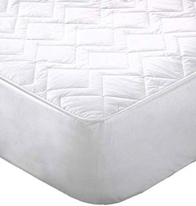 Original Sleep Company DOUBLE SIZE Keep Cool Breathable Cotton Mattress Protector with 3D Air Relax Technology - Helps Air to Circulate from Lancashire Bedding