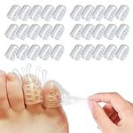 Gelapa Silicone Toe Protector, 30Pcs Gel Toe Separators for Women Men, Breathable Toe Caps for Blister Prevention, Provide Relief from Toenails Loss, Corns, Hammer Toes, Anti-Friction