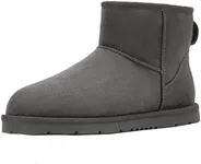 CLPP'LI Womens Classic Mini Winter Snow Boots - Grey - 6
