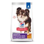 Hill's Science Diet Adult Sensitive Stomach & Skin Small & Mini Chicken Recipe Dry Dog Food, 4 lb bag