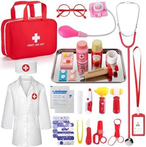XZZO Kids Doctor Playset with Stethoscope, 36 Pcs