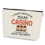 Funny Makeup Bag Casino Gifts Slot Machine Gifts Casino Party Supplies Gift for Women Jackpot Magic Slots Gifts Slot Machine Gambler Lover Gift Ideas for Her I Enjoy Romantic Walks Through The Casino