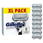 Gillette SkinGuard Sensitive Razor Blades Men, Pack of 8 Razor Blade Refills with Precision Trimmer, Fits All Skinguard ProGlide ProShield and Fusion5 Handles