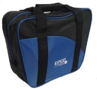 5pin Bowling Combo Bag-Blue (2balls) (Blue, 2 Ball Bag)