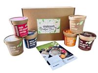 Simplyseedz Breakfast Bliss Jumbo Porridge Oat Pot Assortment Box, 6 x 60g pots Fibre rich Gut healthy Vegan friendly