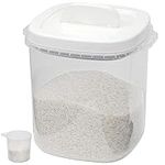 Taylor & Brown 10KG Rice Storage Container - Large Airtight Food Container with Lid and Measuring Cup, BPA Free Plastic Portable Cereal Container for Kitchen - Storage Bin for Beans, Flour, Pet Food