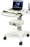 Medical Trolley with Laptop Pallet and Oral Scanner Holder, Dental Clinic Cart with Wheels for Hospital Beauty Salon