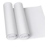 Do²ping 2-Pack White EVA Foam roll, 2mm Thick (1mm to 10mm) Premium Cosplay EVA Foam Sheet, 34x124.5cm with High Density 86kg/m3 for Cosplay Costume, Crafts, DIY Projects (2PCS 2mm White)