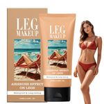 100ml Leg Makeup Waterproof No Transfer,Body Coverage Foundation Full Coverage Waterproof,Leg and Body Makeup to Cover Veins,Long Lasting Moisturizing Concealer,Naturally Blends Skin (#2Medium Tan)