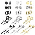 NEWITIN 15 Pairs Magnetic Stud Earr