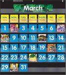 Monthly Calendar - Black Pocket Chart