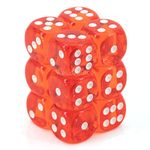 6 Sided Dice: Translucent Orange By Chessex