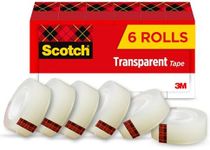 Scotch Transparent Tape, 3/4 in x 1