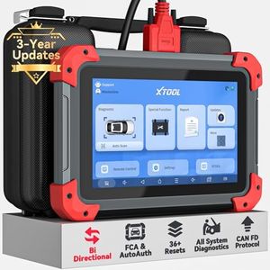 XTOOL D7 Bidirectional Scan Tool with 3-Year Updates, 2023 Newest Automotive Diagnostic Scanner with ECU Coding, All System Scan, 36+ Resets, Key Programming, Crankshaft Relearn, Black, Android 10.0
