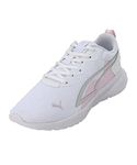 Puma Unisex-Adult All-Day Active White-Pearl Pink-Silver Walking Shoe - 10UK (38626912)