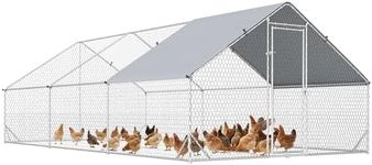 PawHut Large Chicken Coop Metal Chi