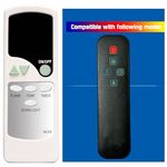 XINJISHIMIN Replacement for Allen+Roth Electric Fireplace Heater Remote Control 2360FM-24-259 1315FM-23-930, C124012302D19(NIU58)(CUO)