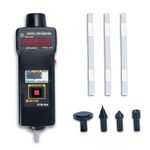 HTM-890 2-in-1 Contact cum Non Contact Digital Tachometer (HTM-890 Tachometer + Reflective Tapes + Rubber Tips)