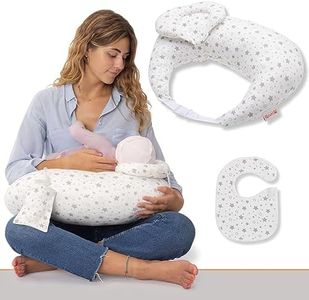 RUGUIES-Coussin Allaitement-Petit Coussin d'allaitement-Oreiller d'allaitement Ergonomique avec Coussin Anti-Reflux supplémentaire permettant de relever la tête du bébé à 45°.