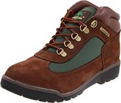 Timberland Leather and Fabric Field Boot (Toddler/Little Kid/Big Kid),Brown/Olive,5 M US Big Kid