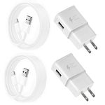 Fast Charging Charger for Samsung Phone, (2 Pack) Powersky Adaptive USB Charger with USB Type C Cable for Galaxy S21, S20, S10, S9, S8, Note10, 9, 8, 7 and A Series, Tablet Charger Chargeur USB C