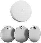 Teccle Wall Mount for Nest Temperature Sensor - No Hole Needed - Stainless Steel Bracket Plate for Google Nest Temperature Sensor Mount to Smooth and Dry Surface ( Pack of 3 )