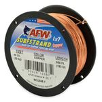 American Fishing Wire Surfstrand Copper 1x7 Bare Trolling Wire, Copper, 600-Feet/45-Pound