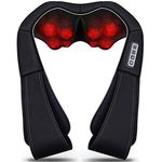 Shiatsu Neck & Back Massager with Heat - VIKTOR JURGEN Deep Tissue Kneading Sports Recovery Massagers for Neck, Back, Shoulders, Foot, Legs - Relaxation Gifts for Him/Her