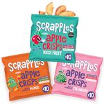 Scrapples Kids Apple Crisps - 30 x12g Mixed Value Pack, 100% Whole Fruit, Healthy Kids Snacks, Childrens Snack Variety Pack