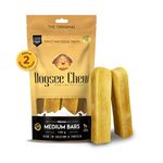 Dogsee Chew Bars for Dogs - Medium - 140g | 100% Natural Himalayan Yak Chews | Smoke Dried | Long Lasting | Helps Fight Plaque & Tartar | Promotes Healthy Immune System