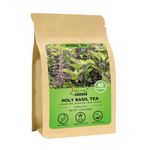 FullChea - Holy Basil Tea Bags, 40 Tulsi Teabags, 2g/bag - Premium Holy Basil Leaves - Non-GMO - Caffeine-free