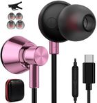 USB C Headphones, Jelanry USB Type C Earbuds Hi-Fi Stereo Headphone Bass Wired Earphones with Mic Volume Control for Samsung Galaxy Z fold 3 & flip 3,S20 FE 5G S21 5G Note 20, Pixel 5 OnePlus