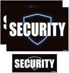 GEEKBEAR Security Car Magnet - Eye-Catching, Reflective, Weather-Resistant - Set of 3