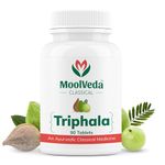 Moolveda Triphala Tablets | Uses For Digestion, Constipation and Detox | 90 Veg Tablets