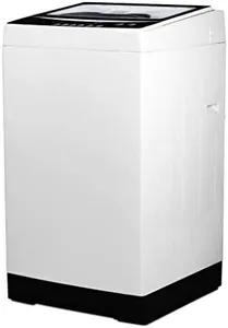 BLACK+DECKER Small Portable Washer, Washing Machine for Household Use, Portable Washer 1.7 Cu. Ft. with 6 Cycles, Transparent Lid & LED Display