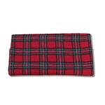 Ruby Fabrics Linings Unstitched Tartan Flannel Red Check Fabric For Men's/Women's (1 Meter For As Per Your Use)