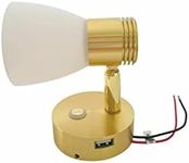 MARVIX LED Reading Light 12V 24V Spotlight Touch Control Dimmer Switch & USB Port Motorhome Caravan Campervan Boat Lamp